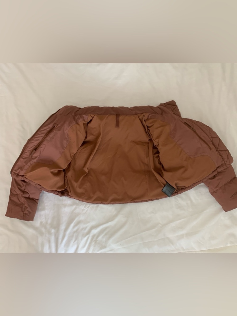 Lululemon Wunder Puff Super-Cropped Jacket - Roasted Brown - Size 6 - Picture 7 of 16